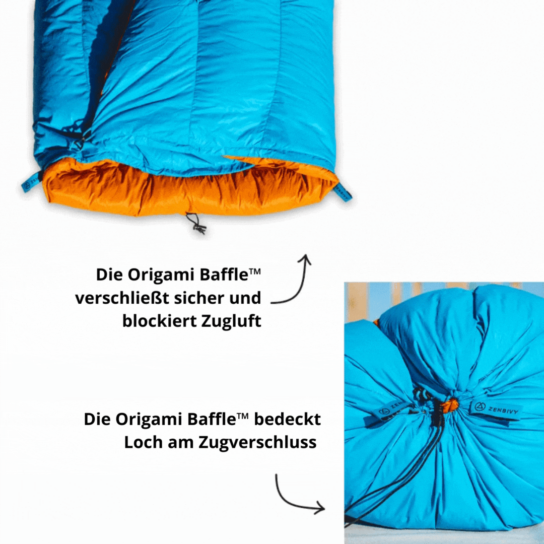 Origami Baffle | Zenbivy Sleeping Bag Systems