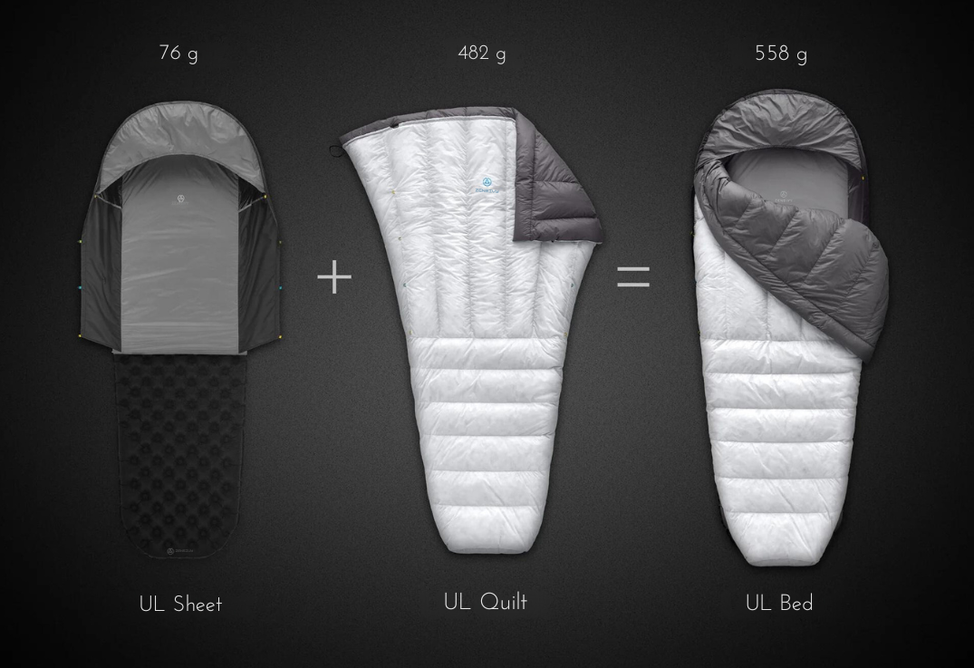 Ultralight Bed I Zenbivy Sleeping Bag Systems