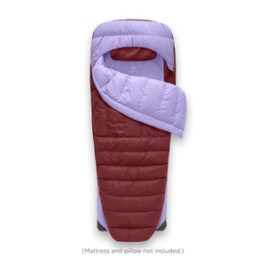 Core Bed Lavender Burgundy | Zenbivy Sleeping Bag Systems