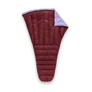 Core Bed Burgundy Lavender | Zenbivy Sleeping Bag Systems