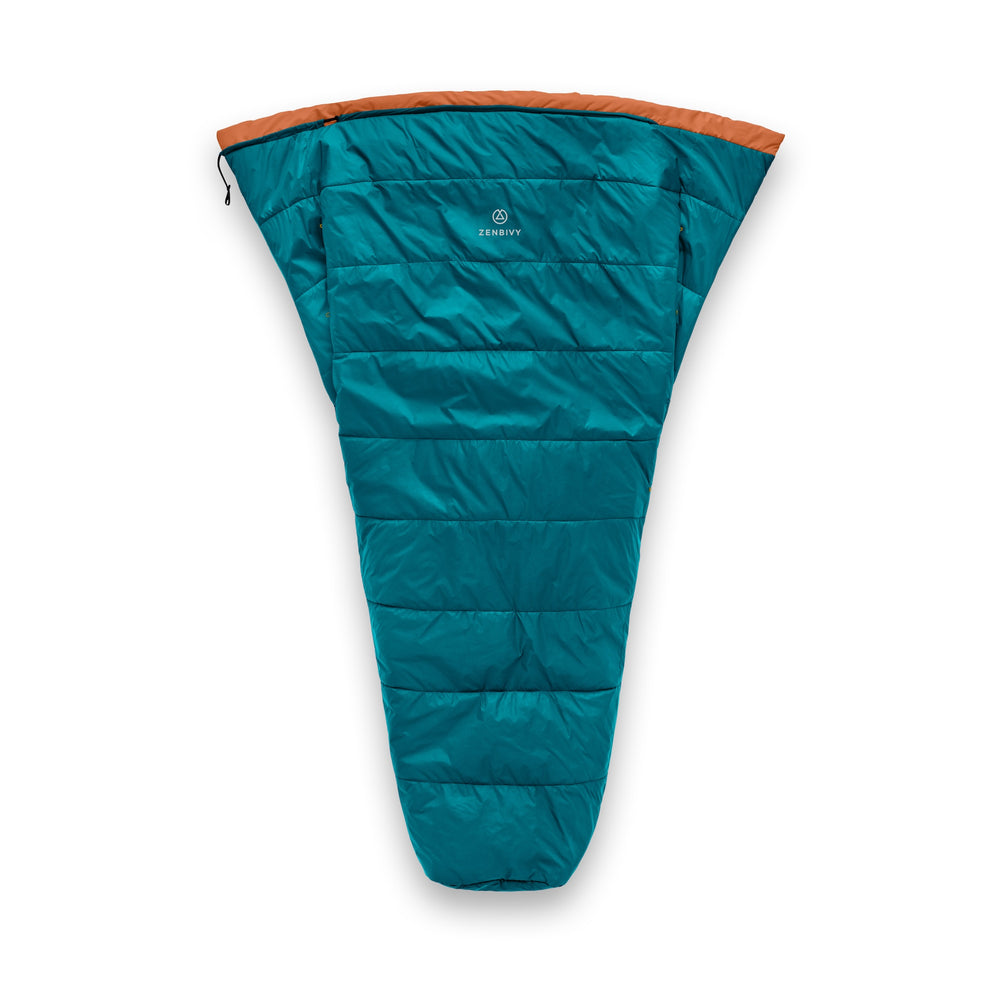 Core Quilt Synthetic Teal Clay | Zenbivy Sleeping Bag Systems