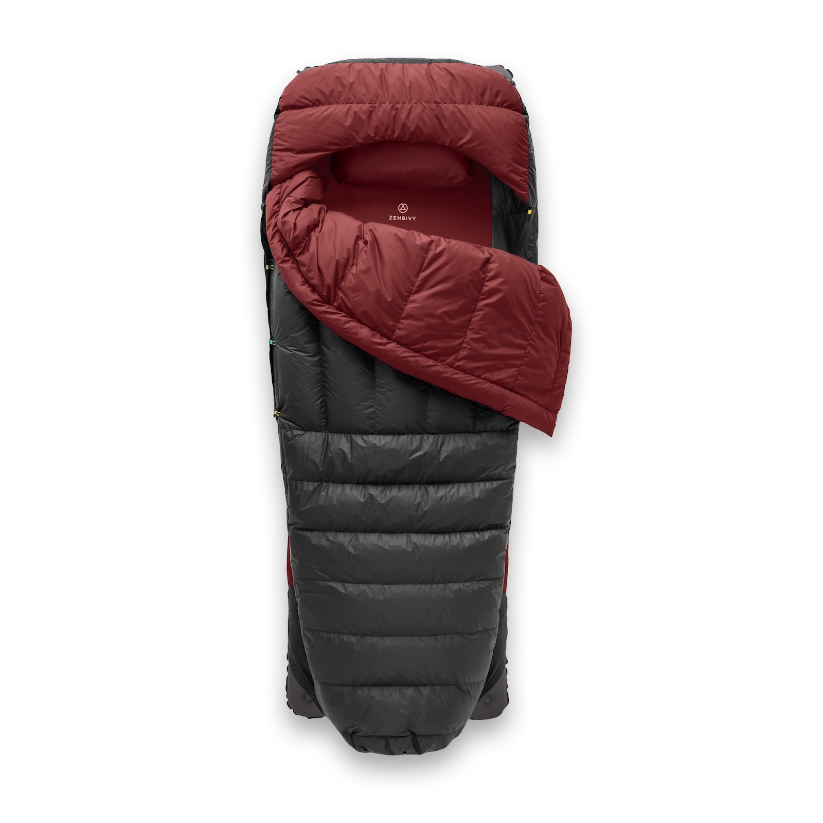 Light Bed 2025 black/burgundy| Zenbivy Sleeping Bag Systems