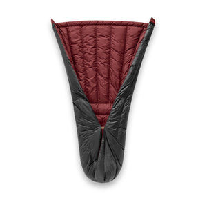 Light Bed 2025 Quilt black/burgundy | Zenbivy Sleeping Bag Systems