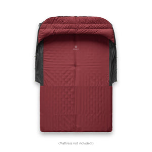 Light Sheet Double Black Burgundy | Zenbivy Sleeping Bag Systems